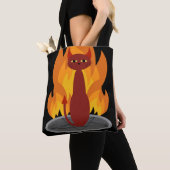 Tote Bag Chat d'enfer (De près)