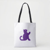 Tote Bag Chat dit bonjour (Devant)