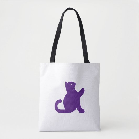 Tote Bag Chat dit bonjour (Devant)