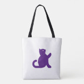 Tote Bag Chat dit bonjour (Dos)