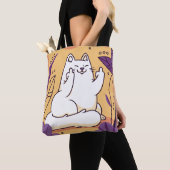 Tote Bag Chat donnant le doigt (De près)