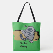Tote Bag Chat Drôle, Chat Gras, Script Drôle, Moderne Tenda (Dos)