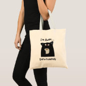 Tote Bag Chat Drôle Endormi (Devant (produit))