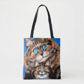Tote Bag Chat drôle et chaton, Louis Wain (Devant)