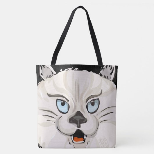 Tote Bag Chat en colère (Devant)