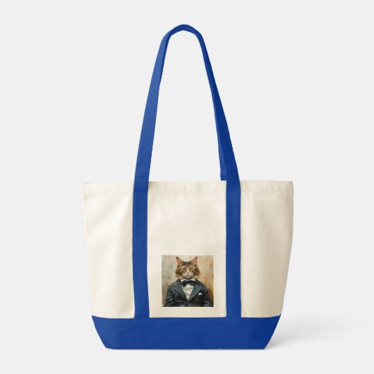 Tote Bag Chat en costume (Dos)