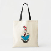 Tote Bag Chat en lecture Casquette (Devant)