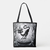 Tote Bag Chat en sorcière (Dos)
