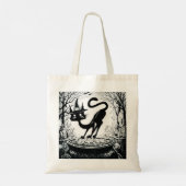 Tote Bag Chat en sorcière (Dos)
