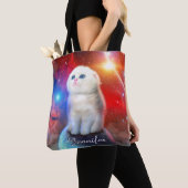 Tote Bag Chat en train de pleurer dans l'espace (De près)