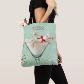 Tote Bag Chat en verre Martini (De près)