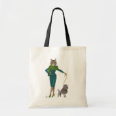 Tote Bag Chat et caniche (Devant)
