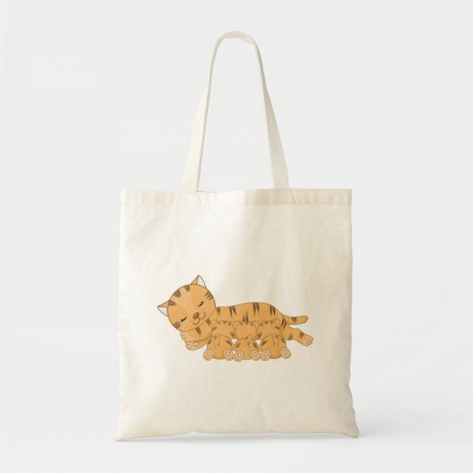 Tote Bag Chat Et Chatons (Devant)