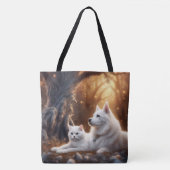 Tote Bag Chat et chien (Devant)