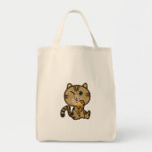 Tote Bag chat et glace (Devant)