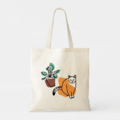 Tote Bag Chat et le plante (Dos)
