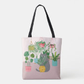 Tote Bag Chat et Plantes (Dos)