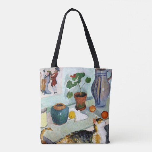 Tote Bag Chat et vie morte, August Macke (Dos)