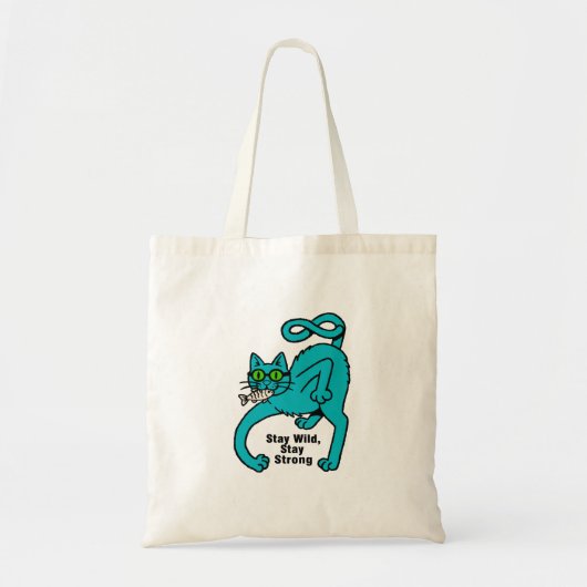 Tote Bag Chat Expressif Excentrique (Devant)