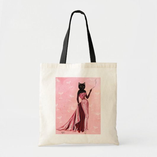 Tote Bag Chat flamand en rose (Devant)