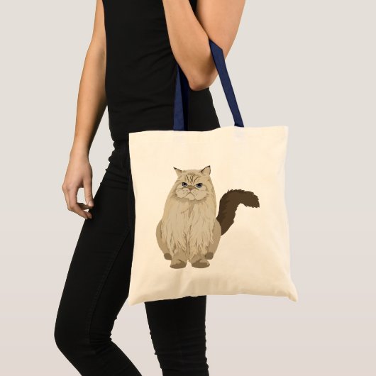 Tote Bag Chat Fluffé (Devant (produit))