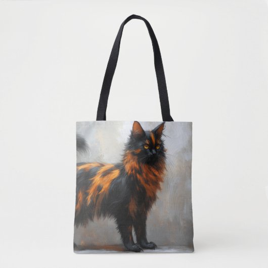 Tote Bag Chat flufflye Maine Coon (Devant)