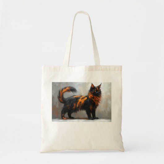 Tote Bag Chat flufflye Maine Coon (Devant)