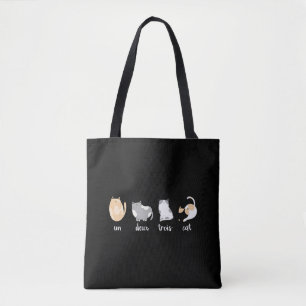 Tote Bag Chat Fundy Chemise Un Deux Trois Cat Kitty Lover