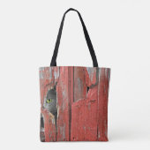 Tote Bag Chat Gris En Trou De Grange (Dos)