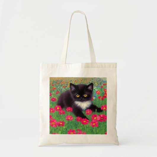 Tote Bag Chat Gustav Klimt Tuxedo (Devant)