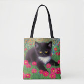 Tote Bag Chat Gustav Klimt Tuxedo (Devant)