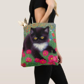 Tote Bag Chat Gustav Klimt Tuxedo (De près)