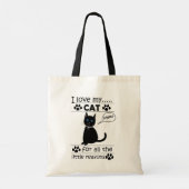 Tote Bag Chat I Love My Cat (Dos)