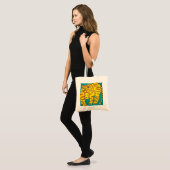Tote Bag Chat jaune (Devant (modèle))