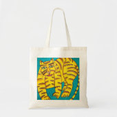 Tote Bag Chat jaune (Devant)