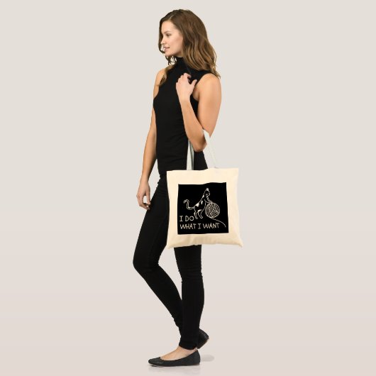 Tote Bag Chat Jouer Fil (Devant (modèle))