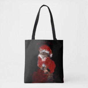 Tote Bag Chat Kitten Tiger Maureen Girard Noël hiver