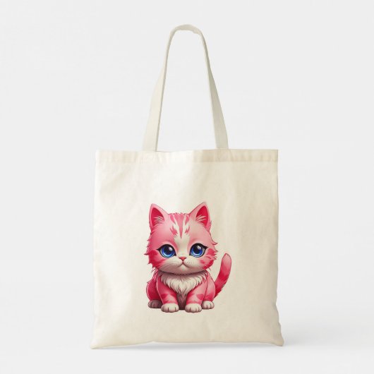 Tote Bag Chat Kitty Rose Cute (Dos)