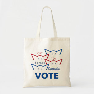 Tote Bag Chat Ladies pour Kamala Harris Votez pour Oreilles