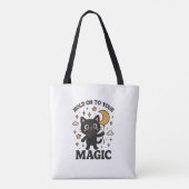 Tote Bag Chat magique Lune (Dos)