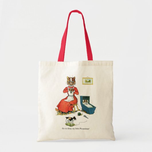 Tote Bag Chat mère et bébé, Louis Wain (Devant)