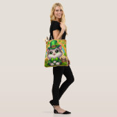 Tote Bag Chat mignon/chaton Saint Patrick's Day (Sur le modèle)