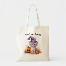 Chat mignon dans la sorcière Casquette Halloween T