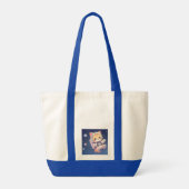 Tote Bag Chat mignon dans l'espace (Dos)