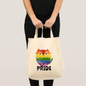 Tote Bag Chat mignon de fierté aquarelle (Devant (produit))