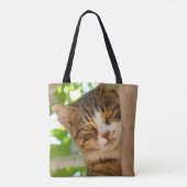 Tote Bag Chat mignon grimpant à un arbre (Dos)