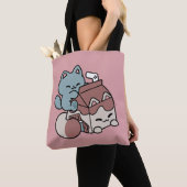 Tote Bag Chat Mignon Lait Chocolat – Boisson Confortable et (De près)
