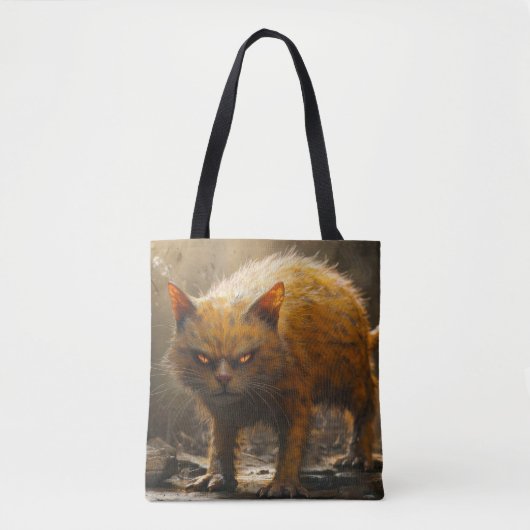 Tote Bag Chat monstre (Devant)