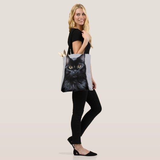 Tote Bag Chat noir (Sur le modèle)