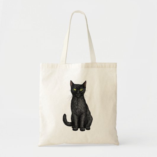 Tote Bag chat noir (Devant)